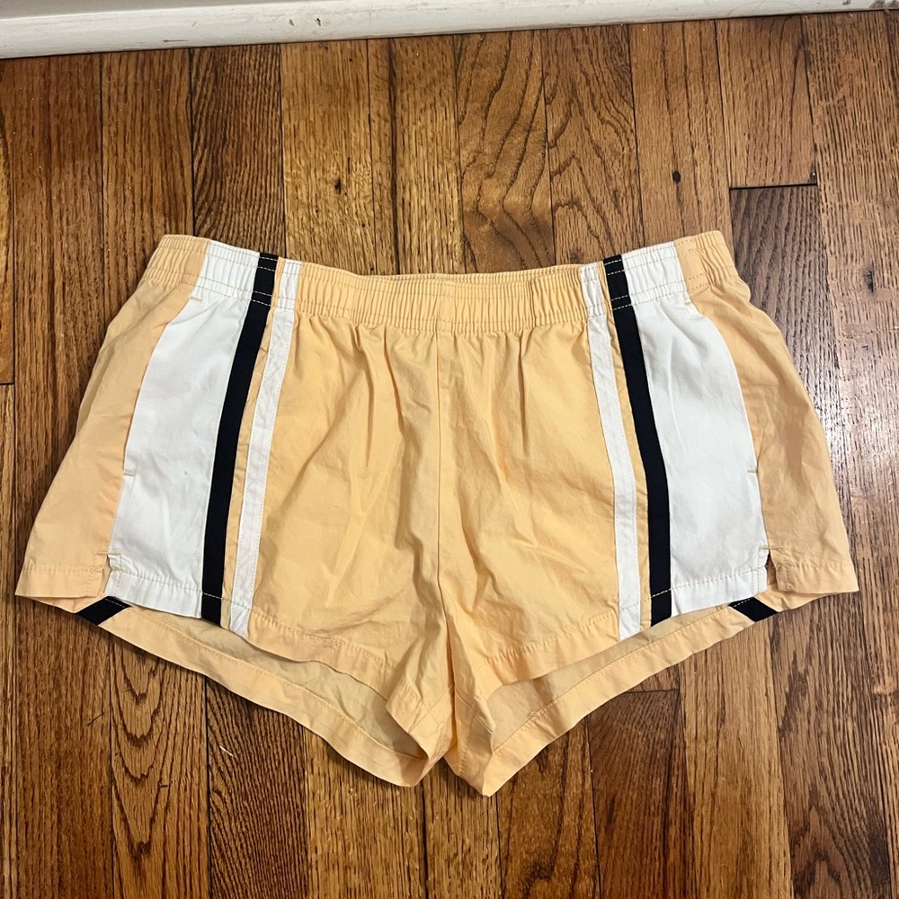 BDG Orange and White Athletic Shorts